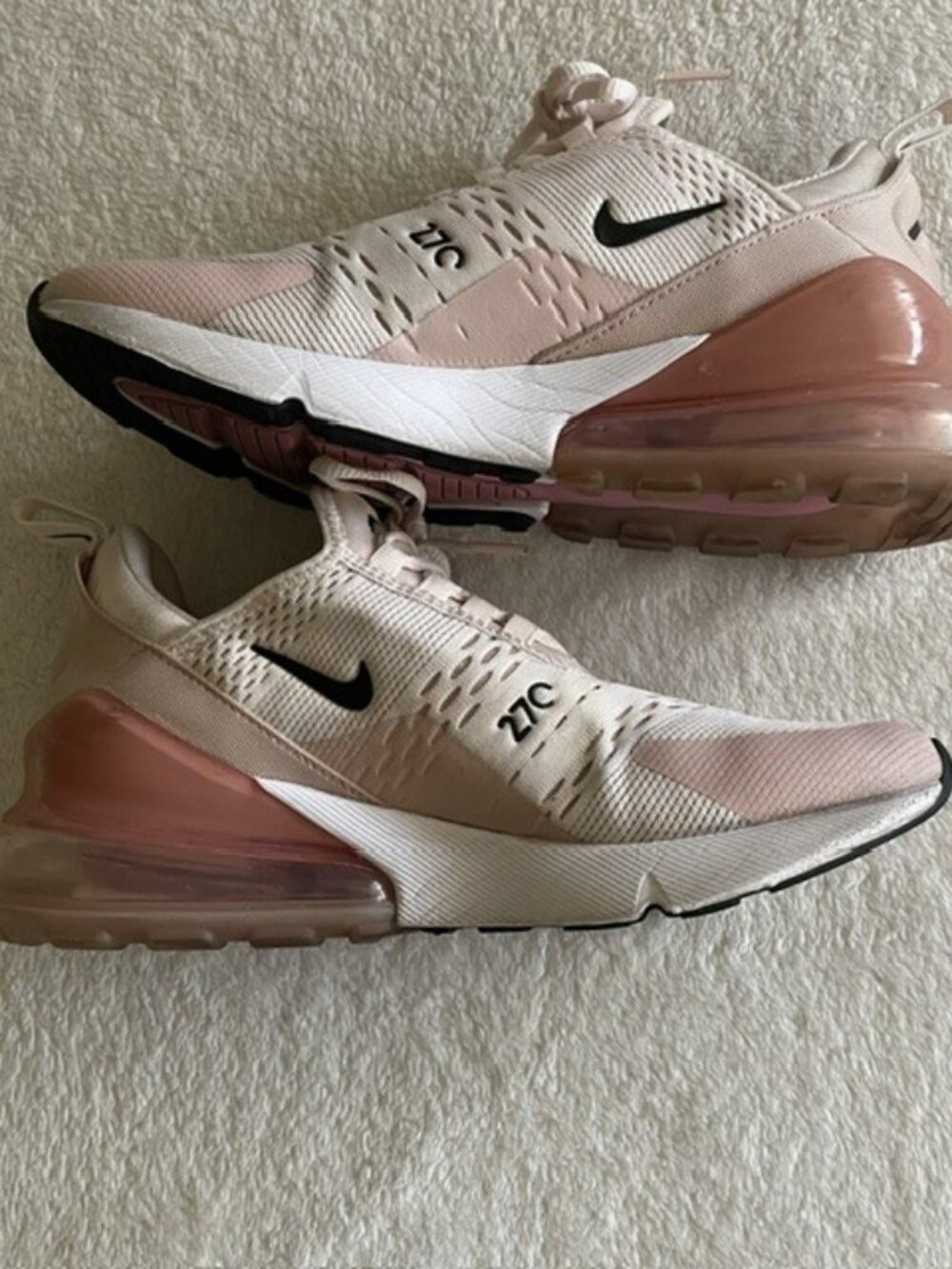 Nike Air Max 270 Women's Sneakers - Light Soft Pink Size 8.5 (AH6789-604)